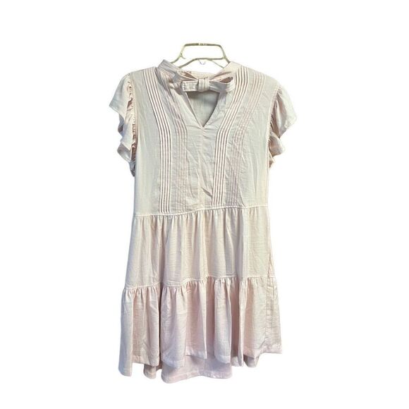 Tommy Hilfiger Dresses & Skirts - Tommy Hilfiger *Pleated * Ruffled * Dress * Soft Pink * Sz 2 NWOT